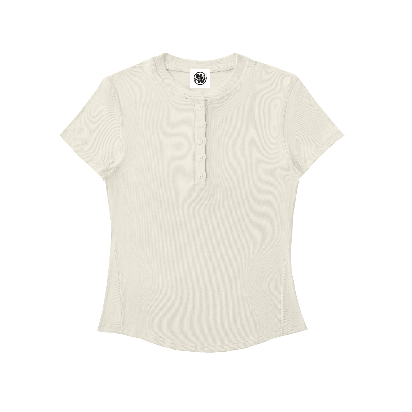 NWRLD CLEAN / Modal Bodycon Henley Shirt - NWRLD CLOTHING