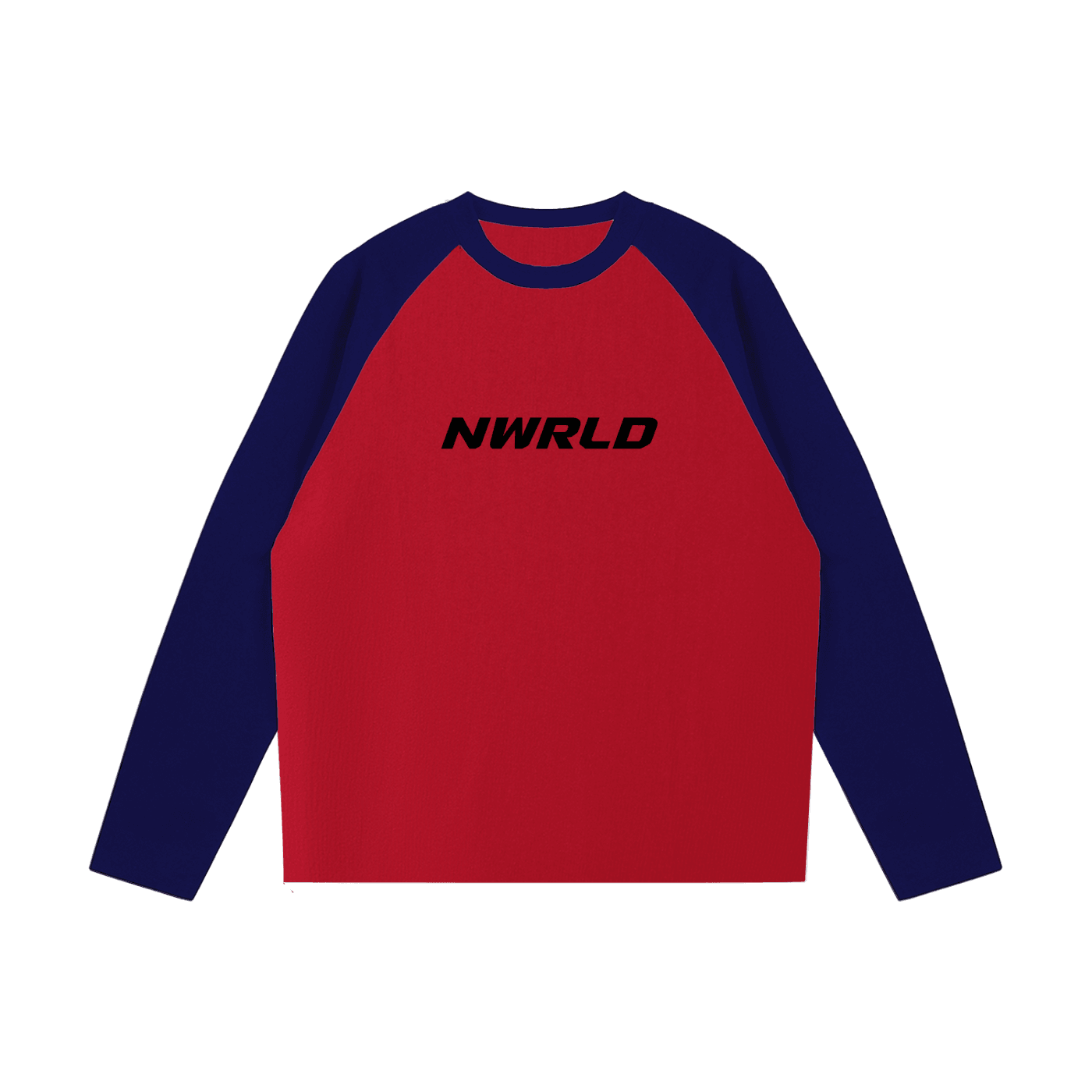 NWRLD ESSENTIALS / Color-Blocked Raglan Long-Sleeve T-Shirt - NWRLD CLOTHING