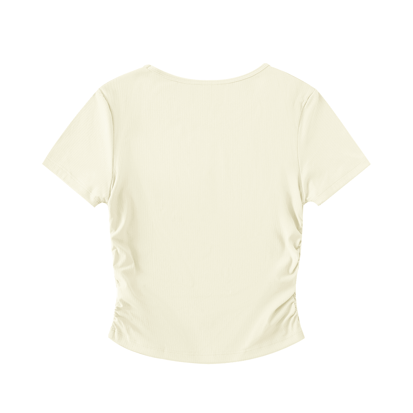 NWRLD ESSENTIALS / Ruched Bodycon Crop Top - NWRLD CLOTHING