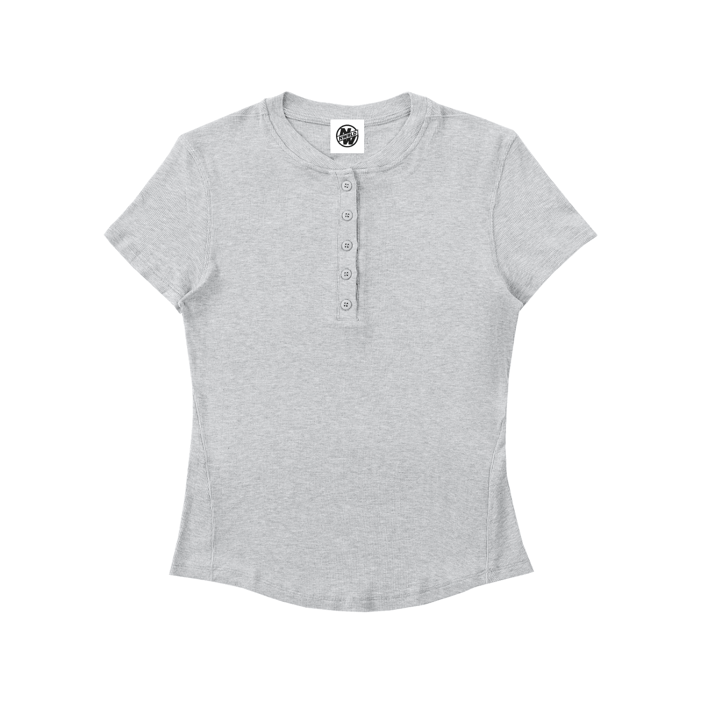 NWRLD CLEAN / Modal Bodycon Henley Shirt - NWRLD CLOTHING