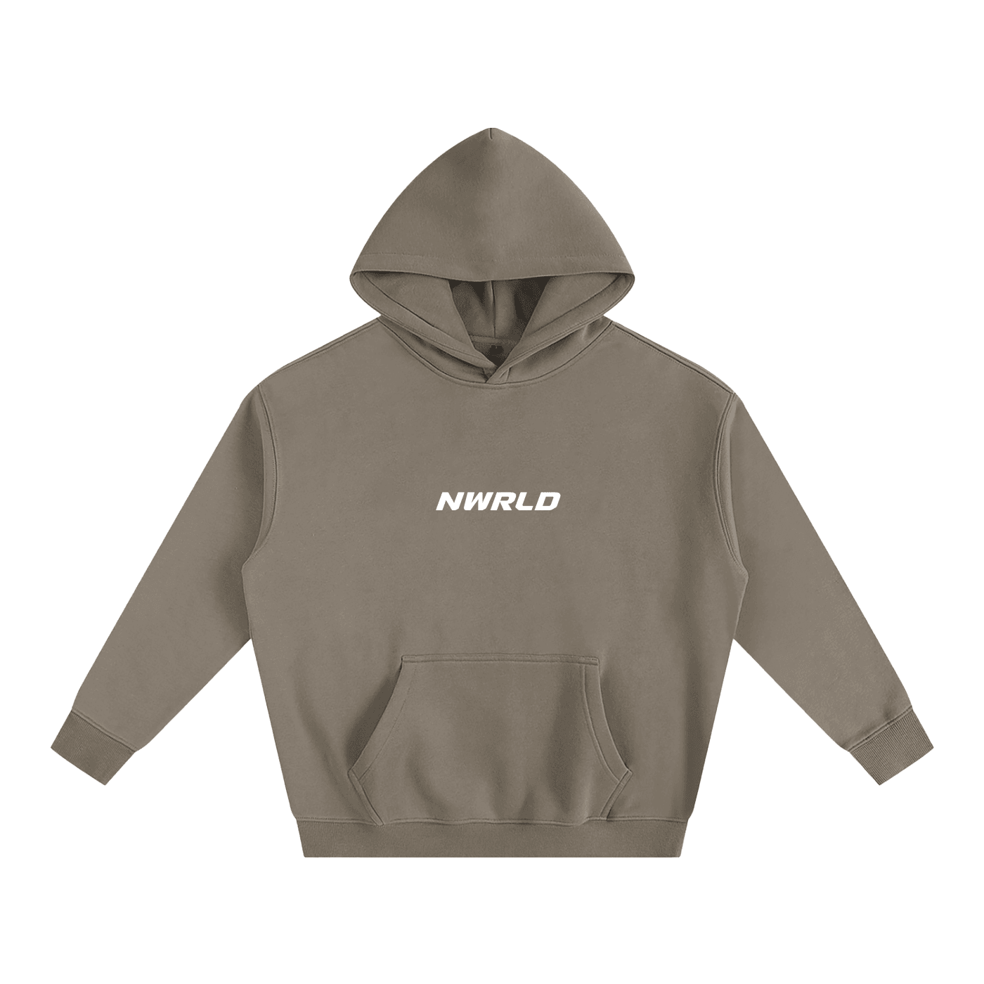 NWRLD ESSENTIALS / Oversize Fleeced Hoodie - NWRLD CLOTHING