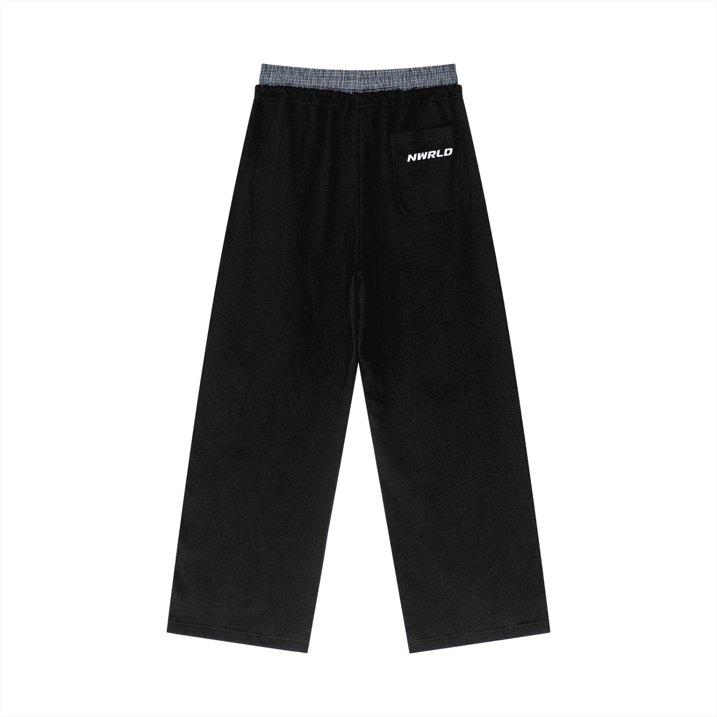 NWRLD ESSENTIALS / Plaid Contrast Waist Pants - NWRLD CLOTHING