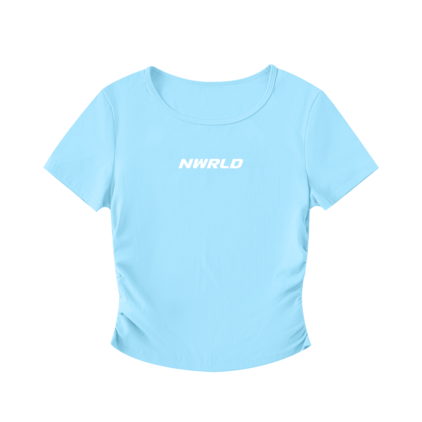 NWRLD ESSENTIALS / Ruched Bodycon Crop Top - NWRLD CLOTHING