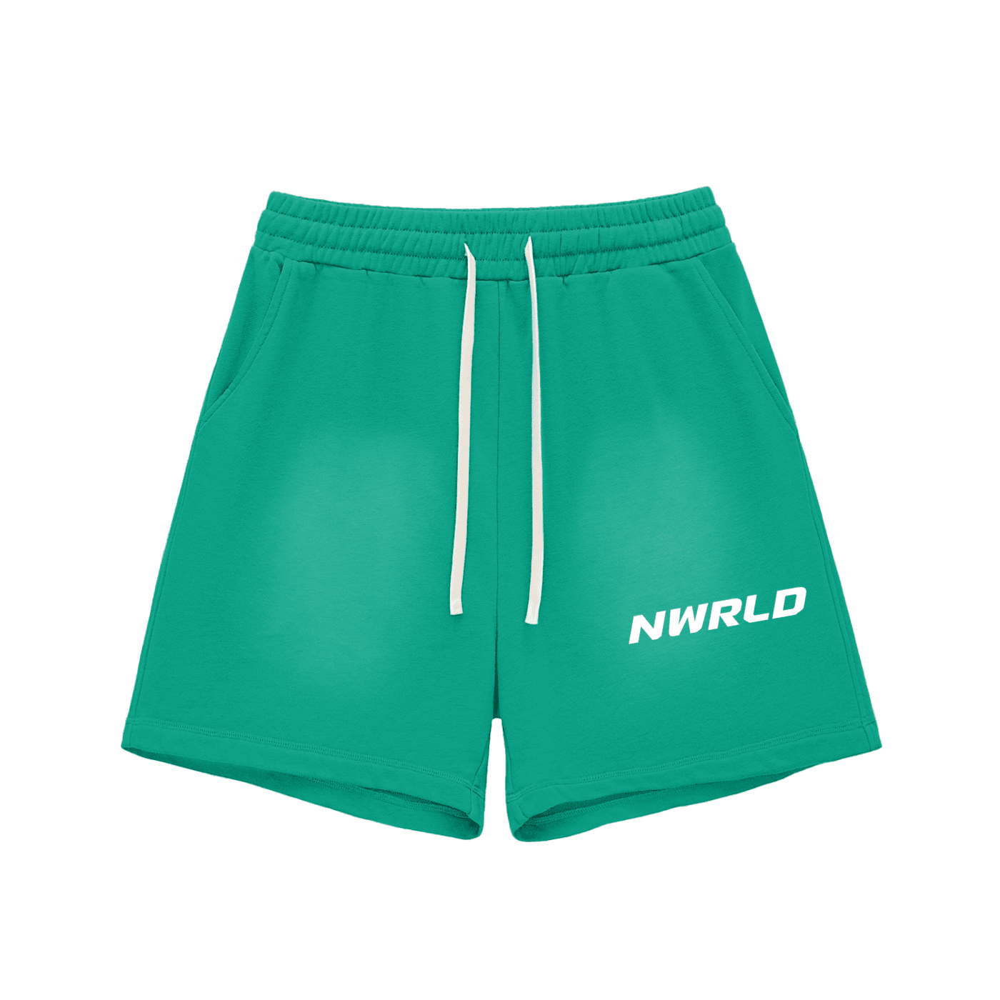 NWRLD ESSENTIALS / Sun Fade Raw Edge Shorts - NWRLD CLOTHING