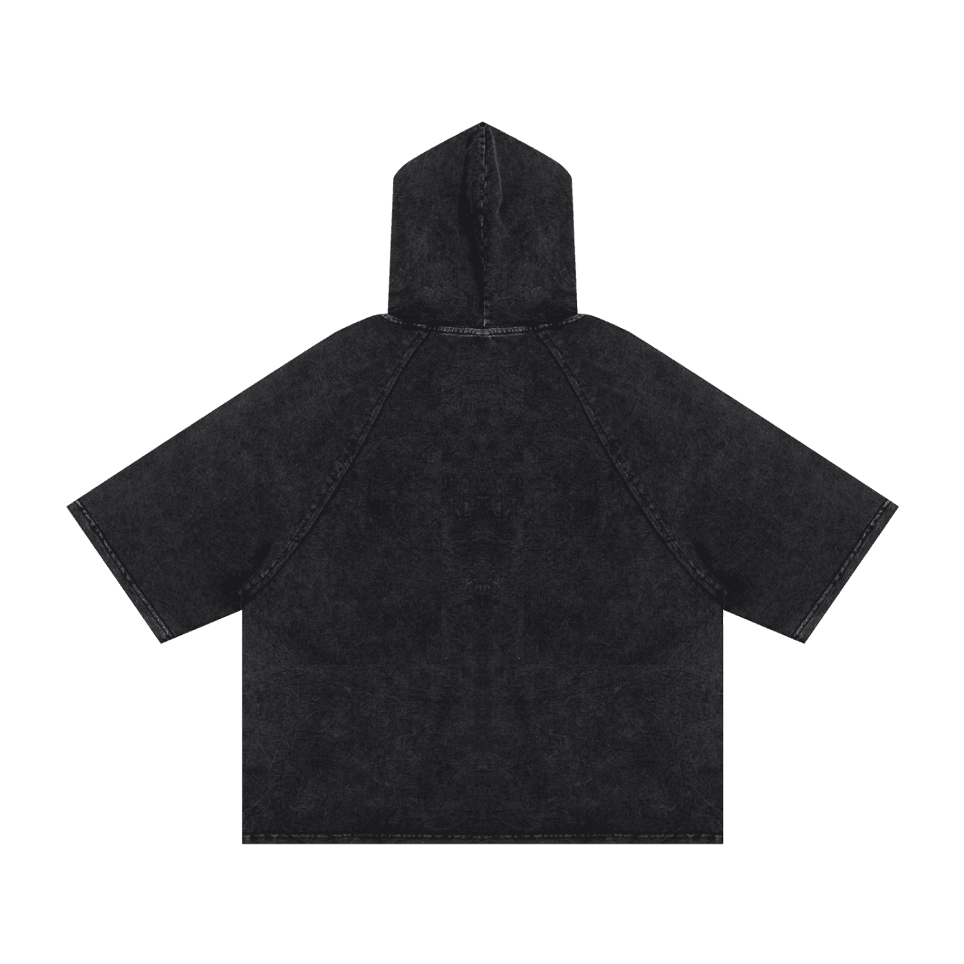 DARK MODE x METAL MANIA / Snow Washed Hooded Boxy T-Shirt - NWRLD CLOTHING