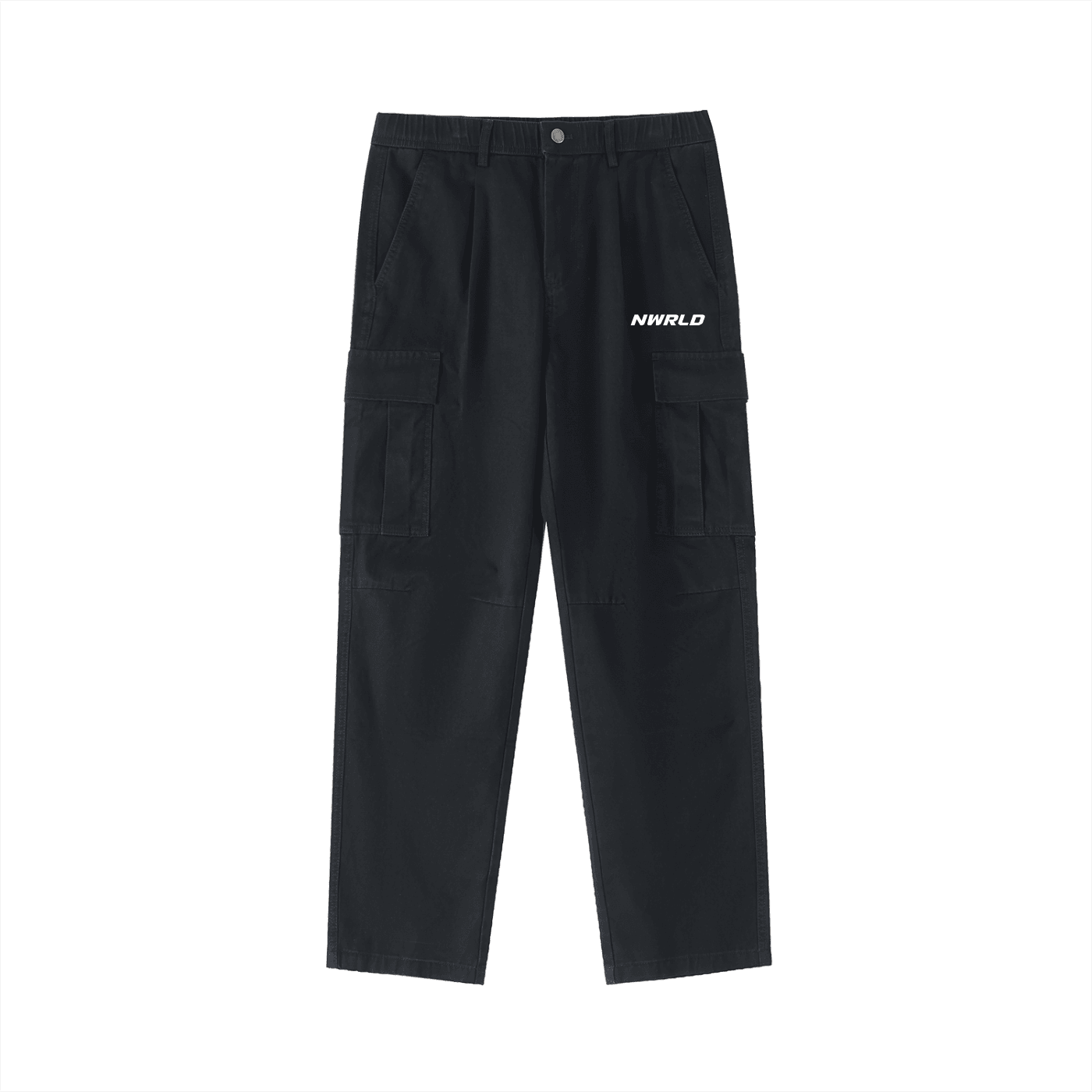 NWRLD ESSENTIALS / Elastic-Waist Cargo Pants - NWRLD CLOTHING