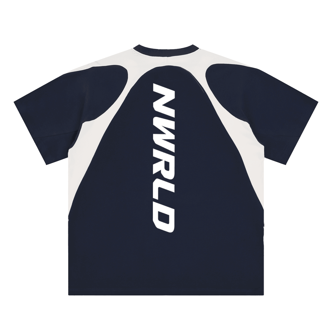 NWRLD ESSENTIALS / Contrast Panel Cotton T-Shirt - NWRLD CLOTHING