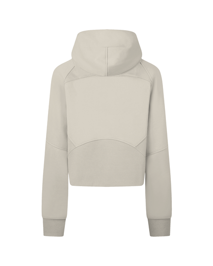 Cropped Zip-Through Hoodie