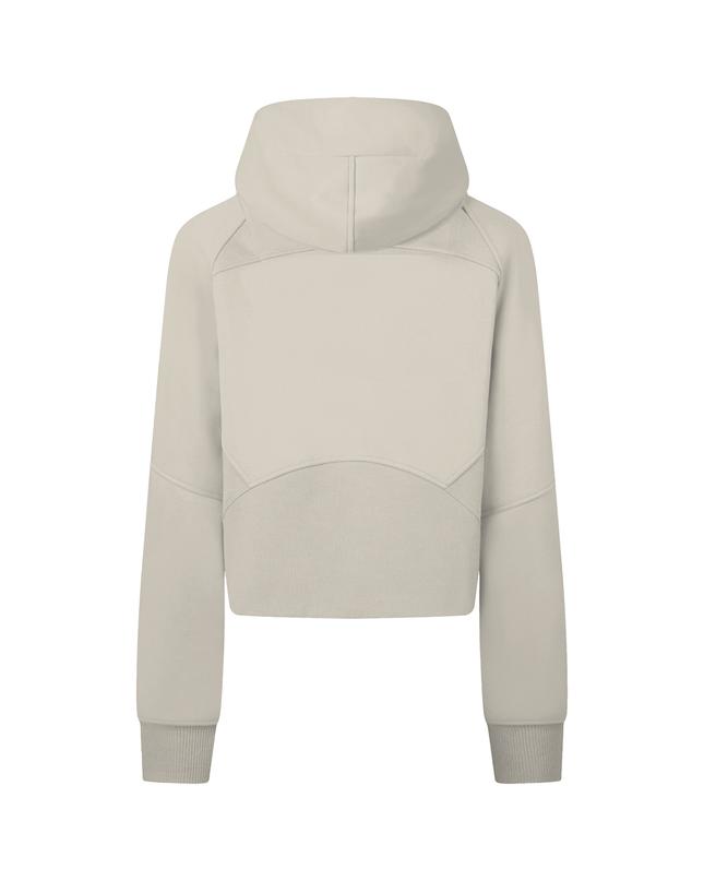 Cropped Zip-Through Hoodie