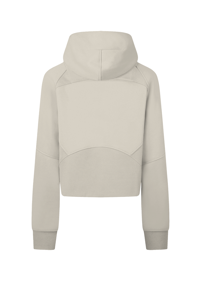 Cropped Zip-Through Hoodie