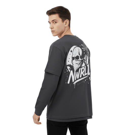 BONDI BOYS / Layered Long Sleeve Oversized Tee - NWRLD CLOTHING