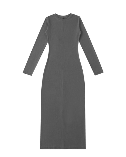 NWRLD 003 | Dyed Washed Slit Maxi Dress