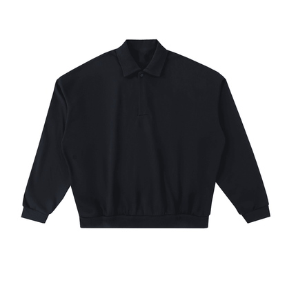NWRLD CLEAN / Heavyweight Fleece Polo Sweatshirt - NWRLD CLOTHING