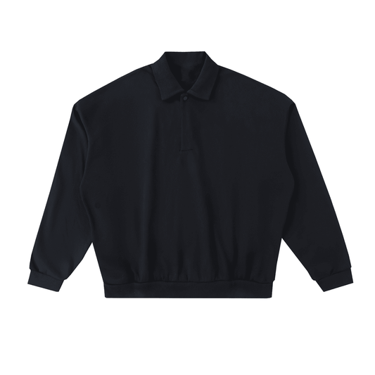 NWRLD CLEAN / Heavyweight Fleece Polo Sweatshirt - NWRLD CLOTHING