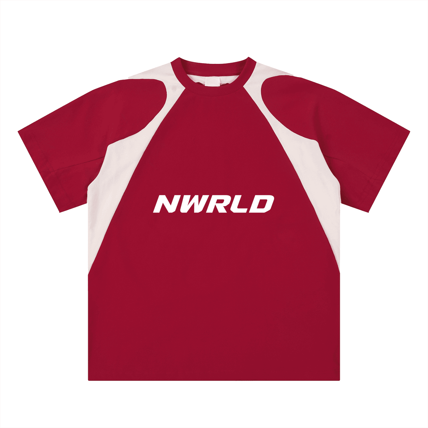 NWRLD ESSENTIALS / Contrast Panel Cotton T-Shirt - NWRLD CLOTHING