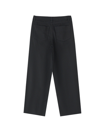 Heavyweight Cotton Straight-Leg Pants