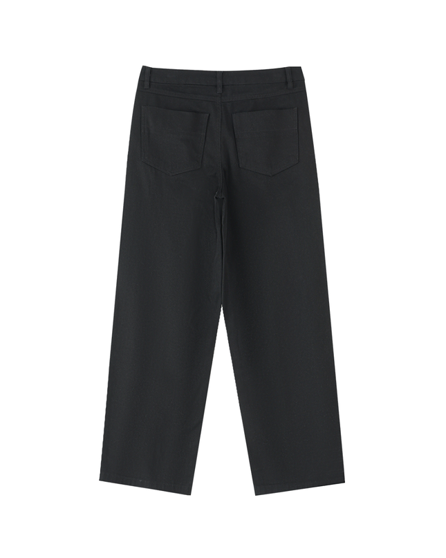 Heavyweight Cotton Straight-Leg Pants