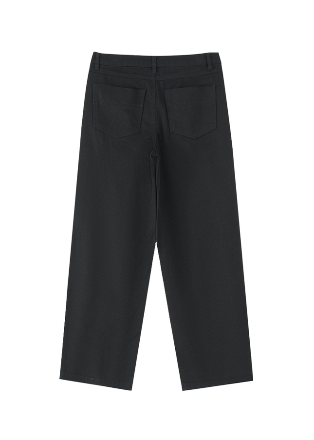 Heavyweight Cotton Straight-Leg Pants