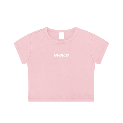 NWRLD ESSENTIALS / Snow Washed Crop Top - NWRLD CLOTHING