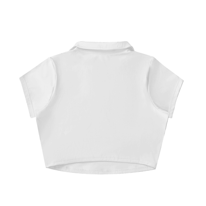 NWRLD CLEAN / V-Neck Crop Top - NWRLD CLOTHING