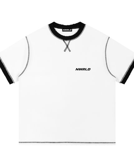 NWRLD 003 | Contrast-Stitched Cotton T-Shirt