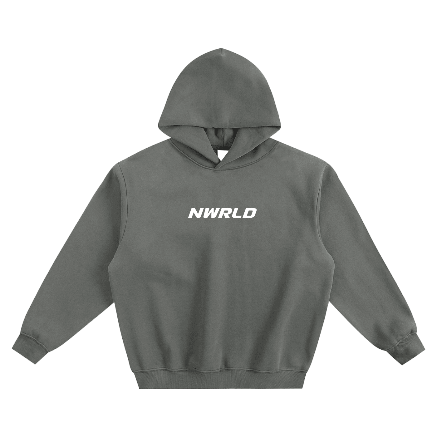 NWRLD ESSENTIALS / Fleeced Boxy Hoodie - NWRLD CLOTHING