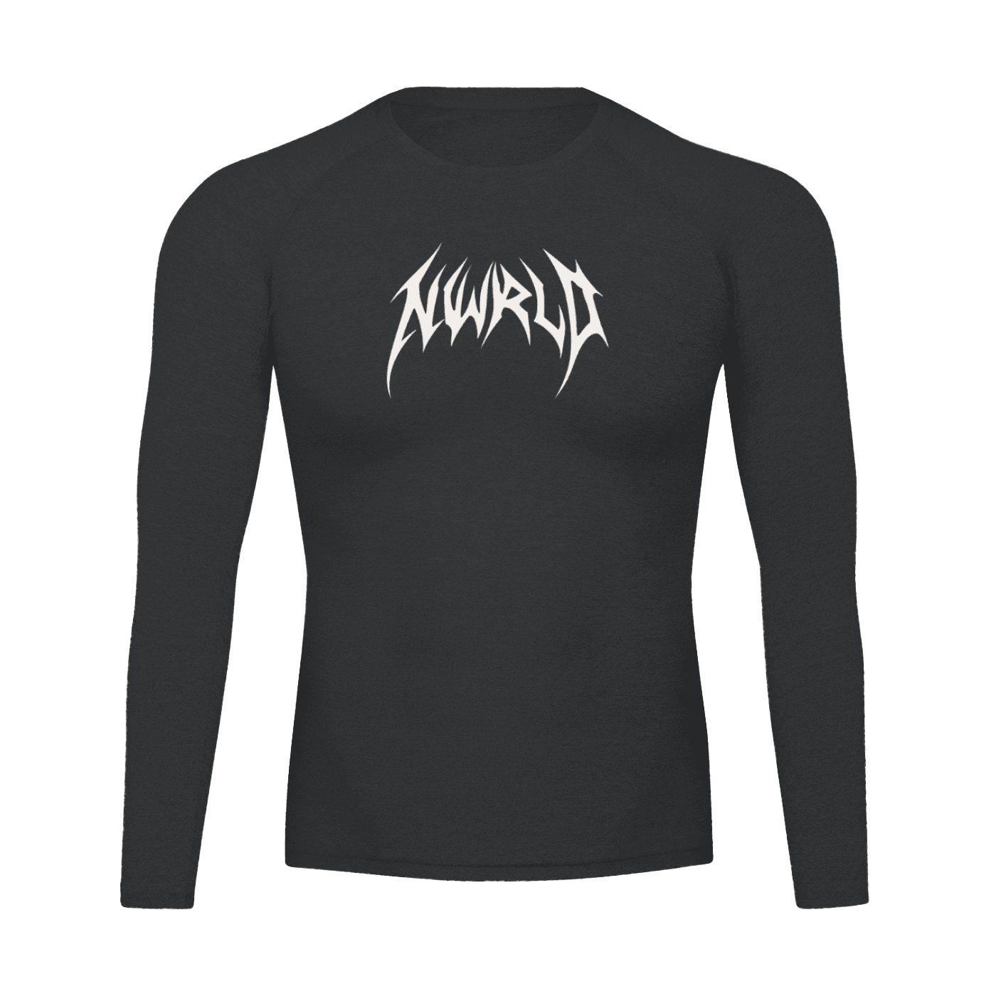 DARKMODE x METALMANIA / Long Sleeve Performance Compression T-shirt - NWRLD CLOTHING