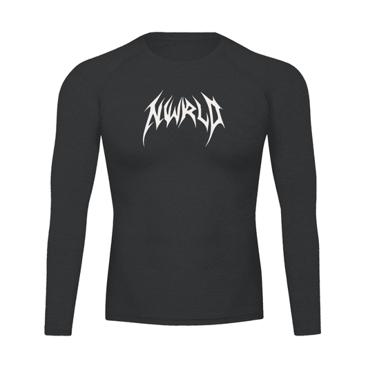 DARKMODE x METALMANIA / Long Sleeve Performance Compression T-shirt - NWRLD CLOTHING