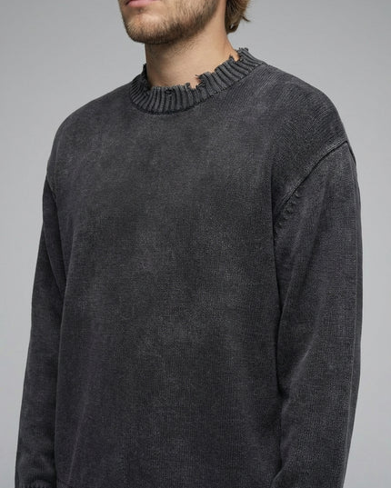 Detail shot of Vintage Washed Hand-Frayed Sweater