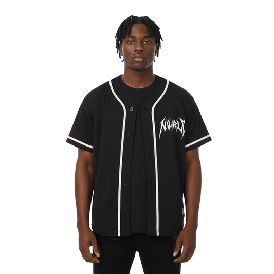 DARKMODE x METALMANIA / Button-Up Jersey - NWRLD CLOTHING