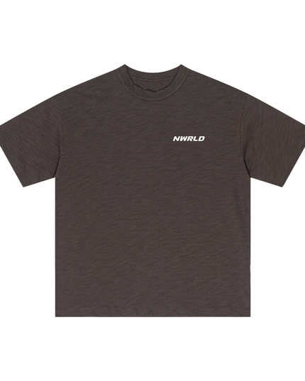 Lightweight Slub Cotton Plain T-Shirt