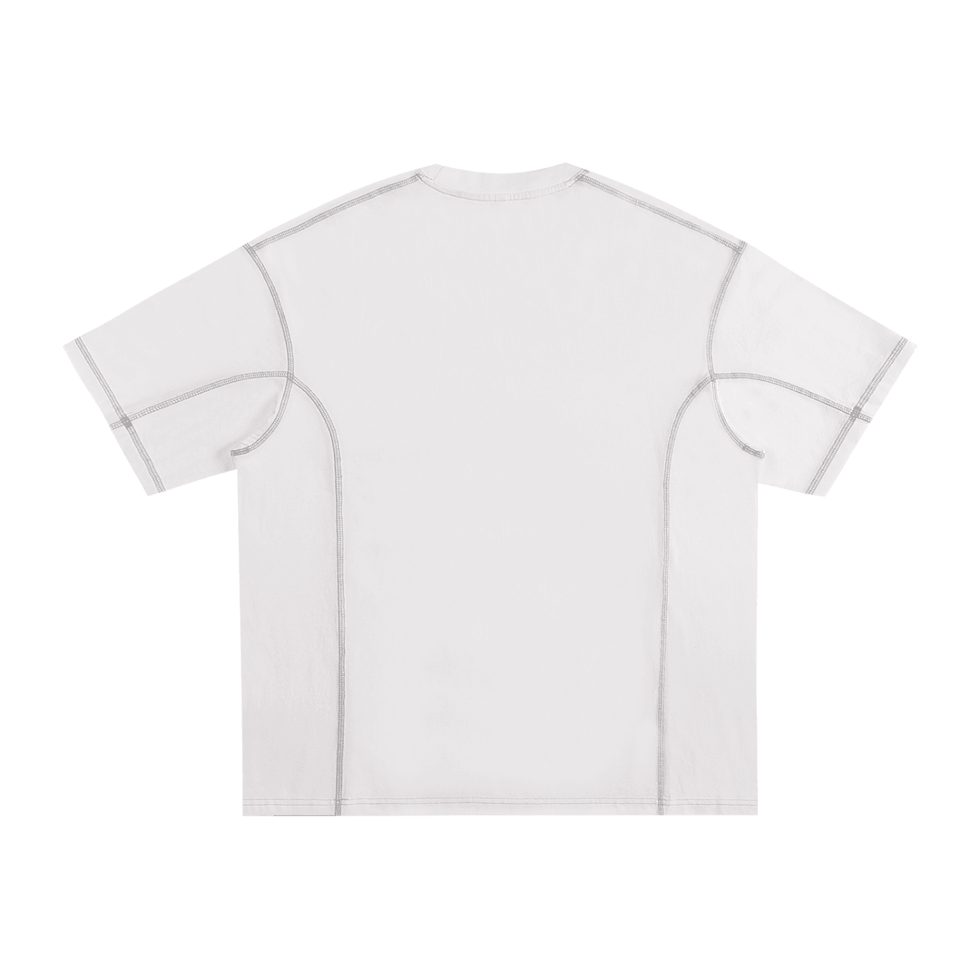 NWRLD ESSENTIALS / Streetwear Contrast-Stitched Cotton T-Shirt - NWRLD CLOTHING