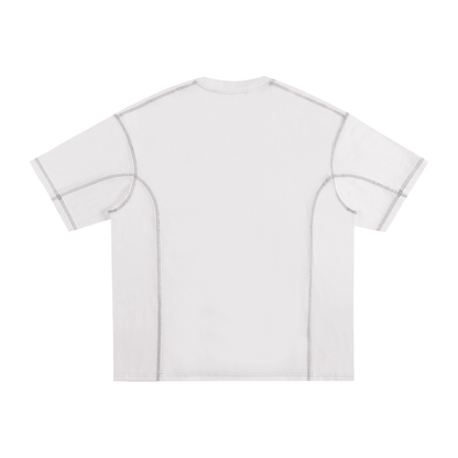 NWRLD ESSENTIALS / Streetwear Contrast-Stitched Cotton T-Shirt - NWRLD CLOTHING