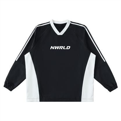 NWRLD ESSENTIALS / V-Neck Long-Sleeve T-Shirt - NWRLD CLOTHING