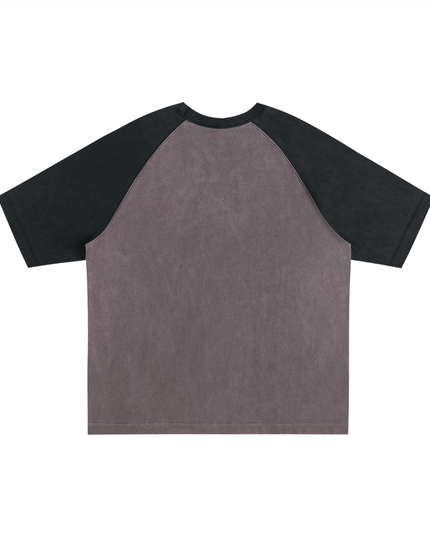 Color-Blocked Raglan Sleeve T-Shirt