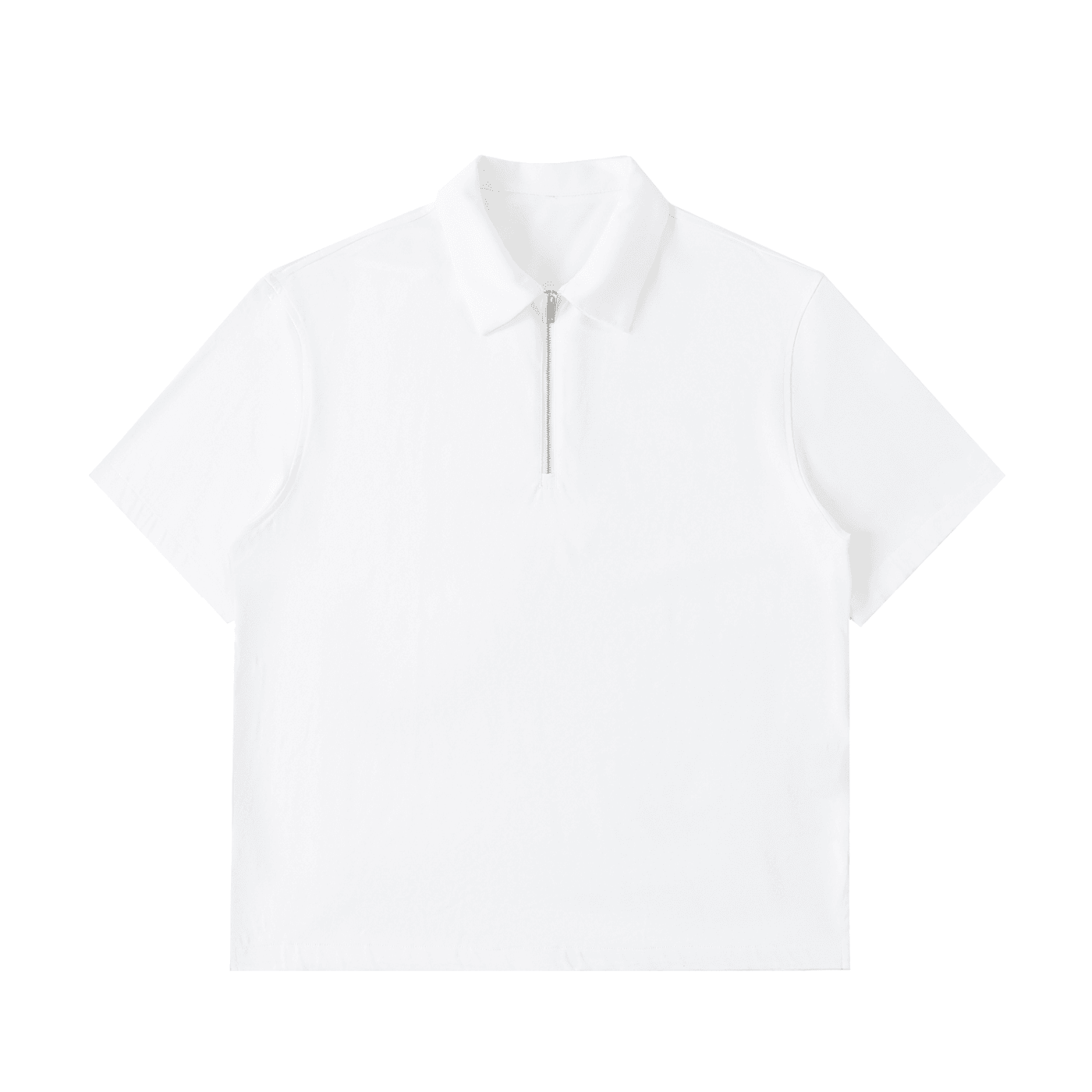 NWRLD CLEAN / Half-Zip Cotton Polo Shirt - NWRLD CLOTHING