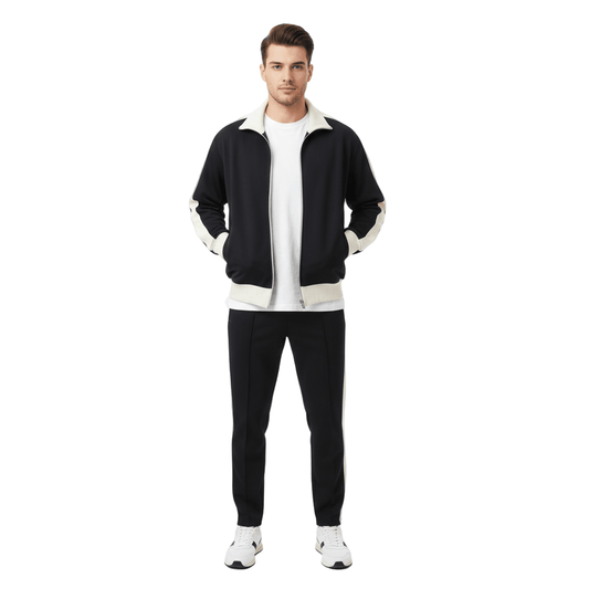 NWRLD CLEAN / Contrast Trim Collar Jacket - NWRLD CLOTHING