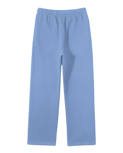 Streetwear Unisex Solid Color Fleece Straight Leg Pants