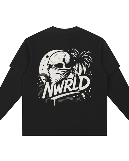 Layered Long Sleeve Oversized Tee