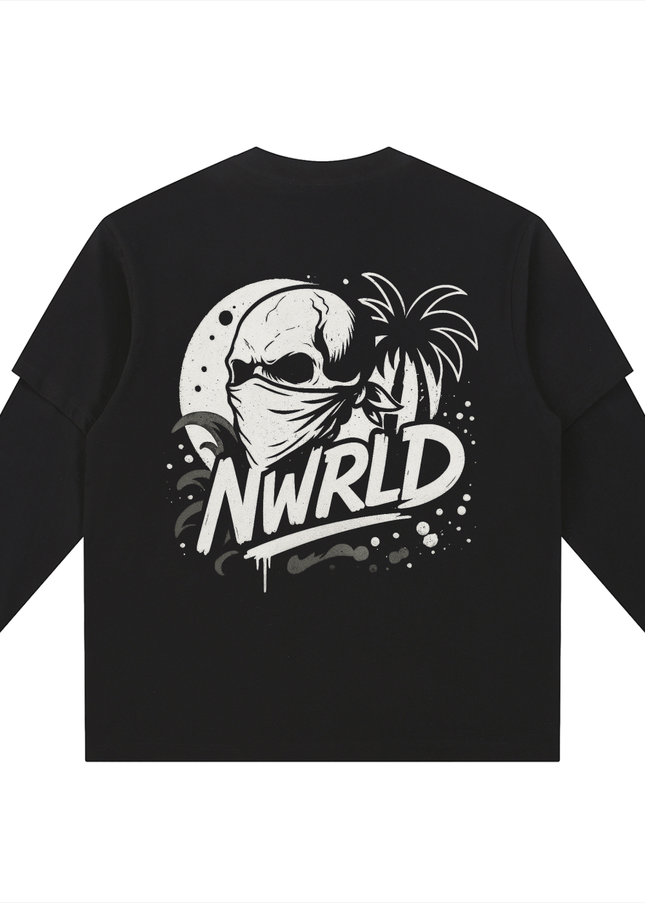 Layered Long Sleeve Oversized Tee