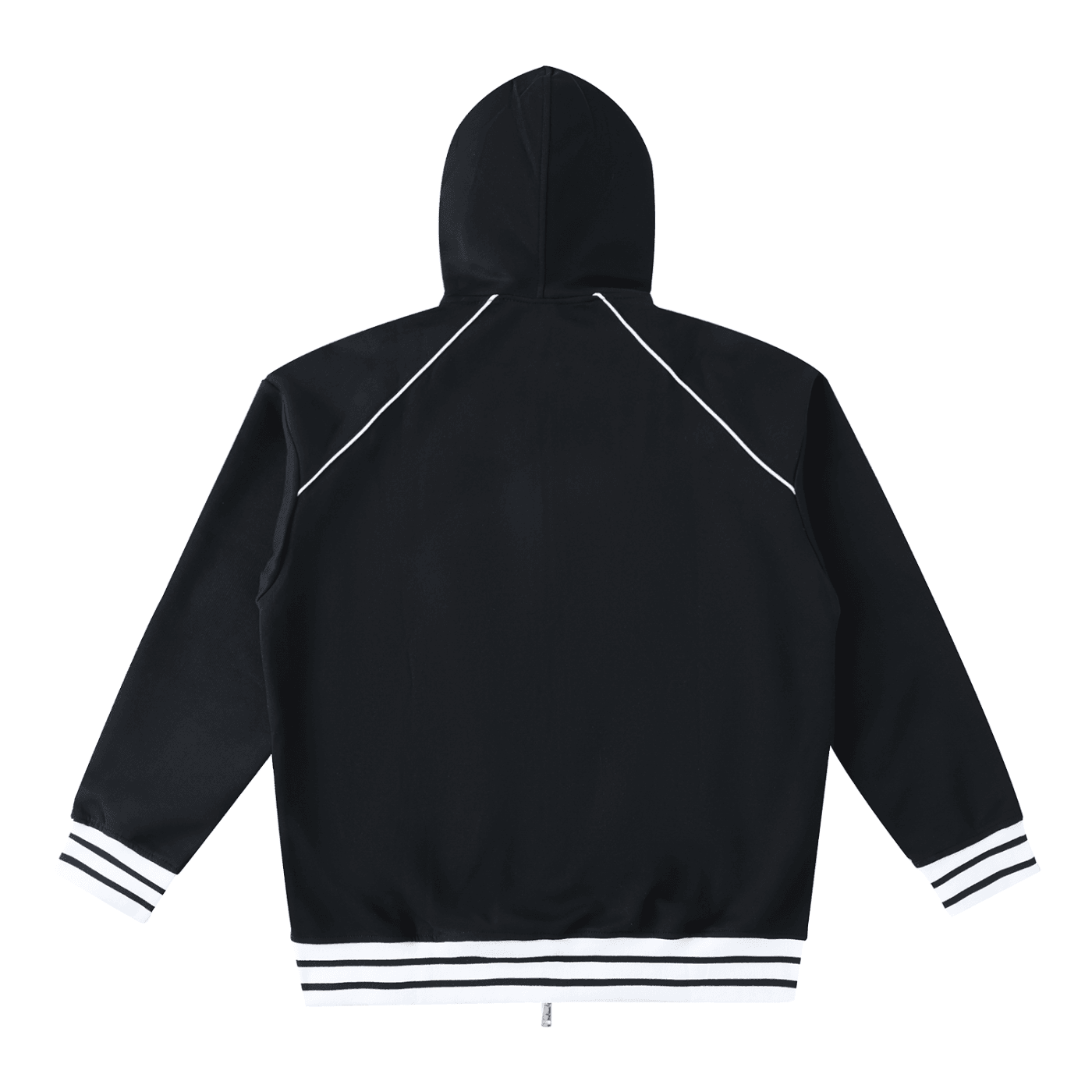 NWRLD ESSENTIAL / Striped Zip-Up Hoodie - NWRLD CLOTHING