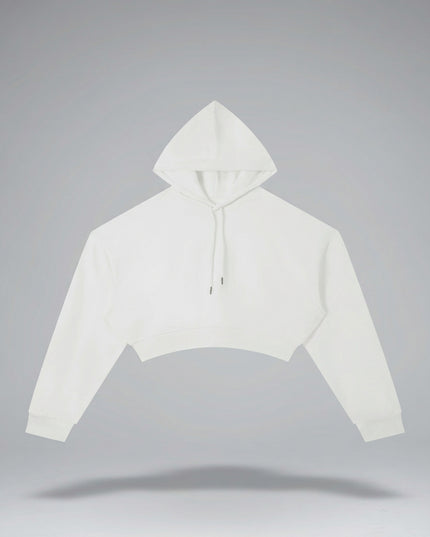 Lay-flat product shot of Essential Cropped Hoodie