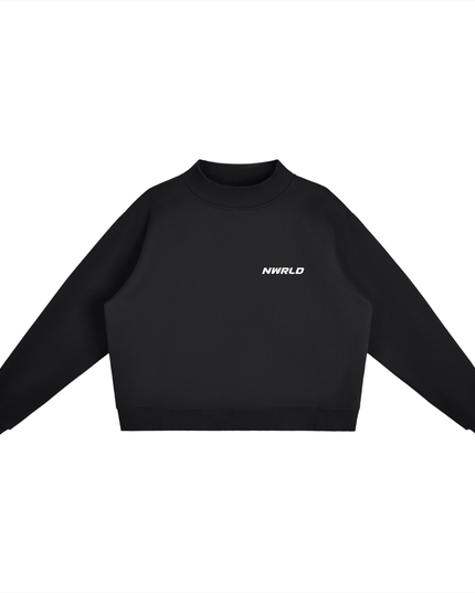 NWRLD 002 Mock-Neck Crew Sweatshirt