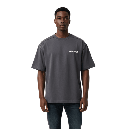 NWRLD ESSENTIALS / Oversized Contrast-Stitched T-shirt - NWRLD CLOTHING