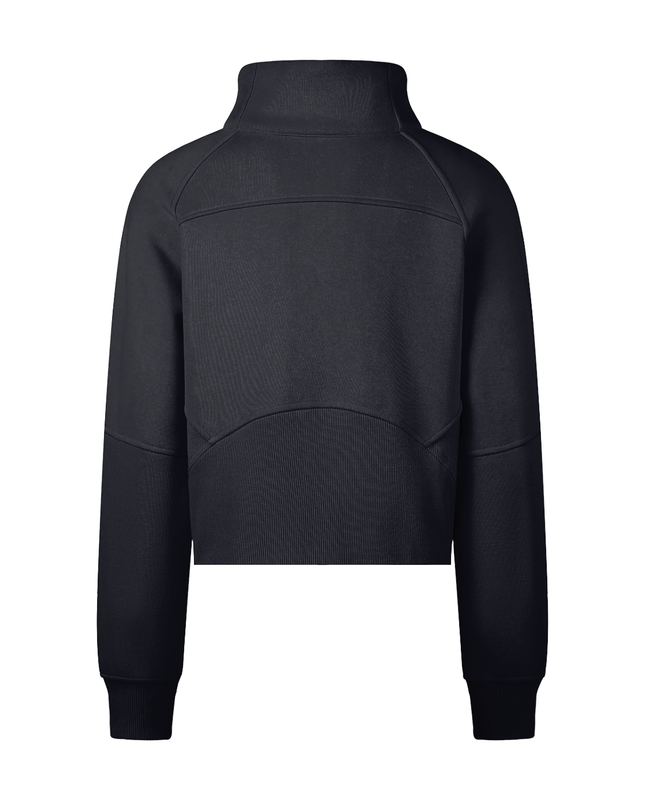 Cropped Half-Zip Sweatshirt