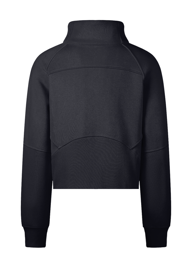 Cropped Half-Zip Sweatshirt