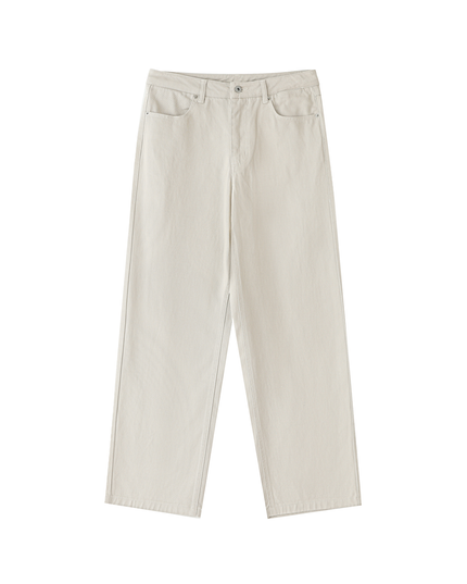 Heavyweight Cotton Straight-Leg Pants