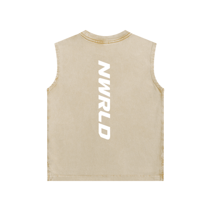 NWRLD ESSENTIALS / Snow Washed Tank Top - NWRLD CLOTHING