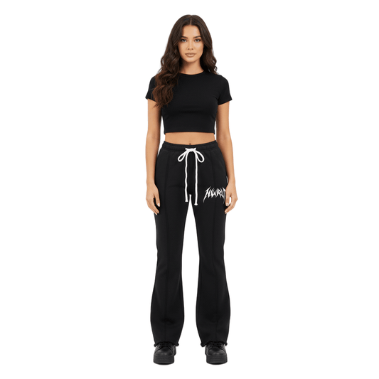 DARKMODE x METALMANIA / Flared Sweatpants - NWRLD CLOTHING