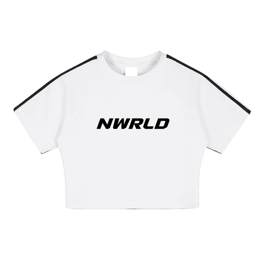 NWRLD ESSENTIALS / Taped Cooling Performance Crop Top - NWRLD CLOTHING